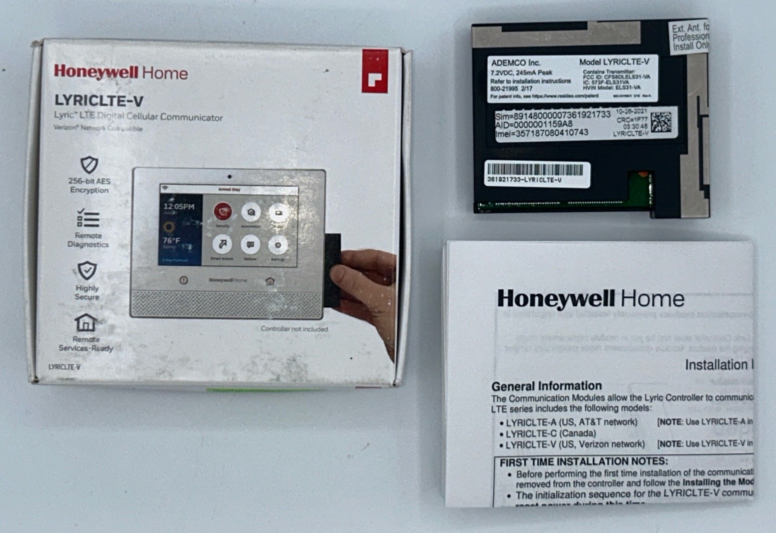 New Honeywell Home LYRICLTE-V Digital Cellular Communicator