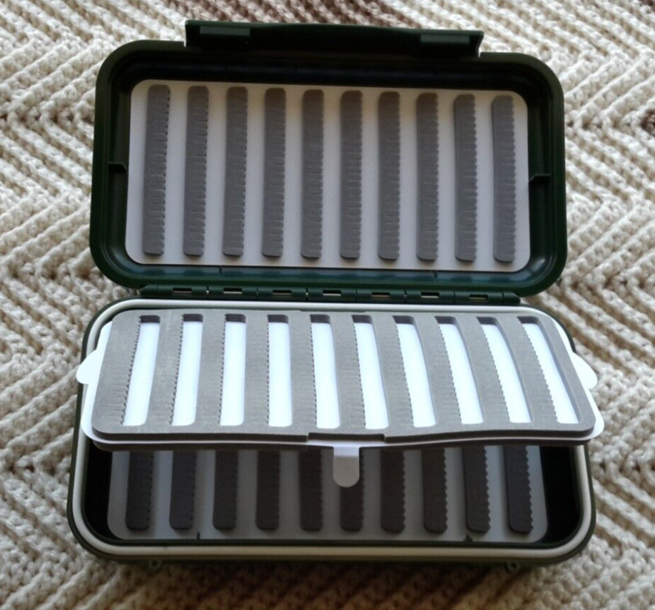 Fly Box. #16 Our larger waterproof Fly Box with added sleeve. Holds many Flies..