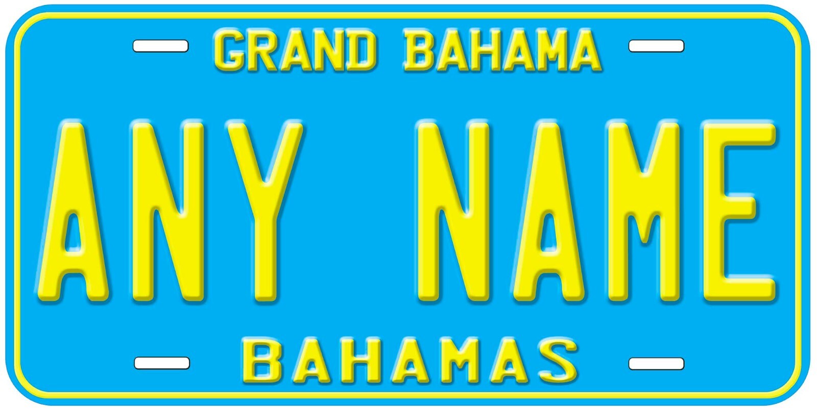 Grand Bahama Any Name Personalized Novelty Car License Plate