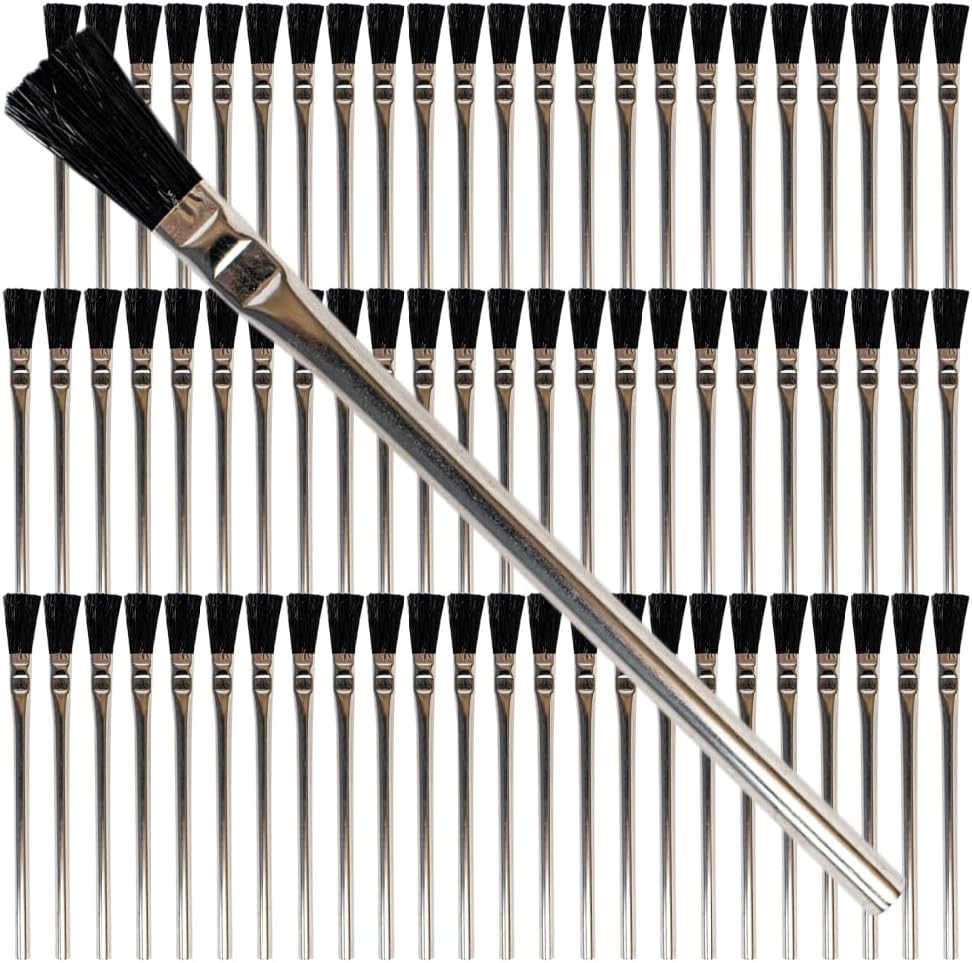 - Acid Brushes - 72 Count 3/8" Boar Hair Acid Flux Brushes