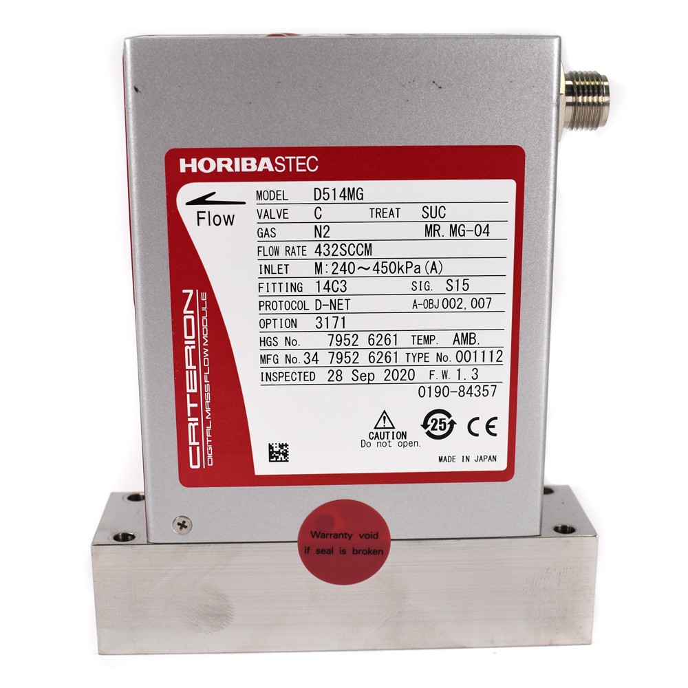 Horiba Stec D514MG Criterion Digital MFC Mass Flow Controller CF4 300SCCM .3SLM