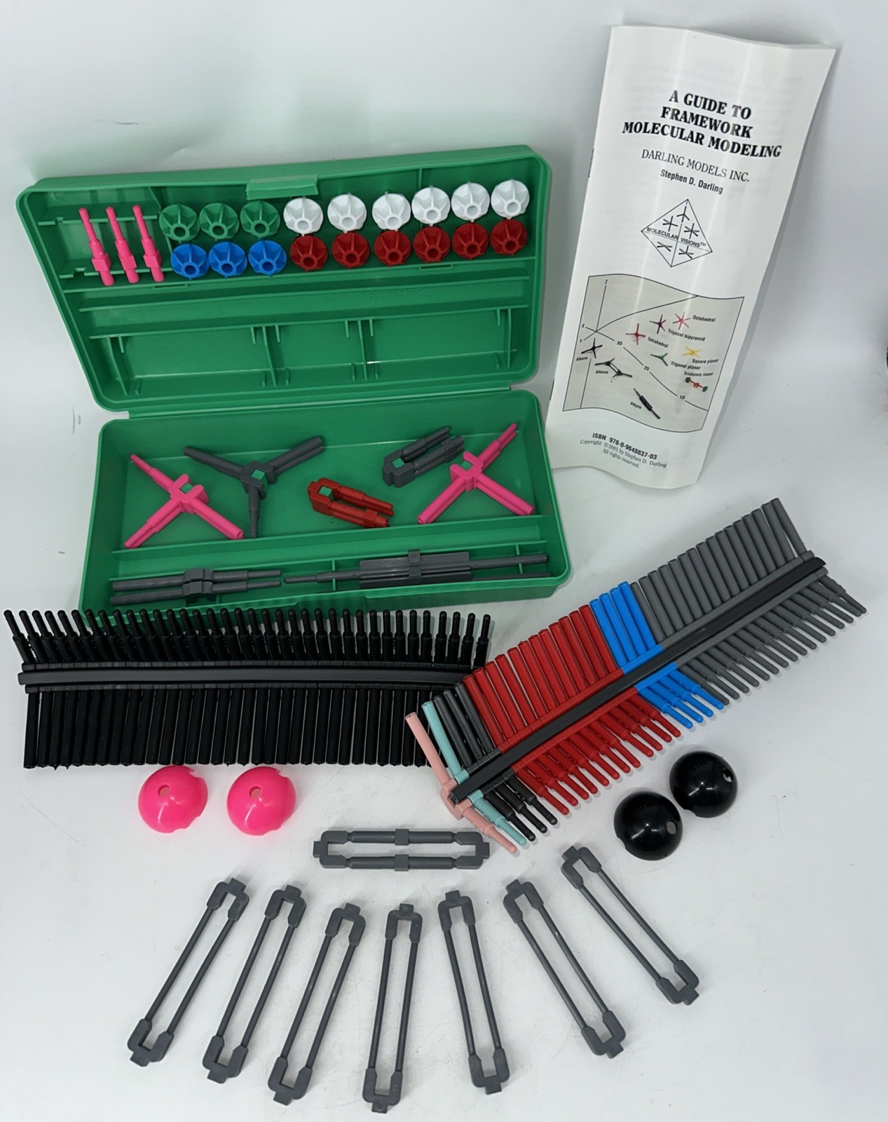 Darling Models MOLECULAR VISIONS FLEXIBLE Stereo Chemistry Model Kit READ!