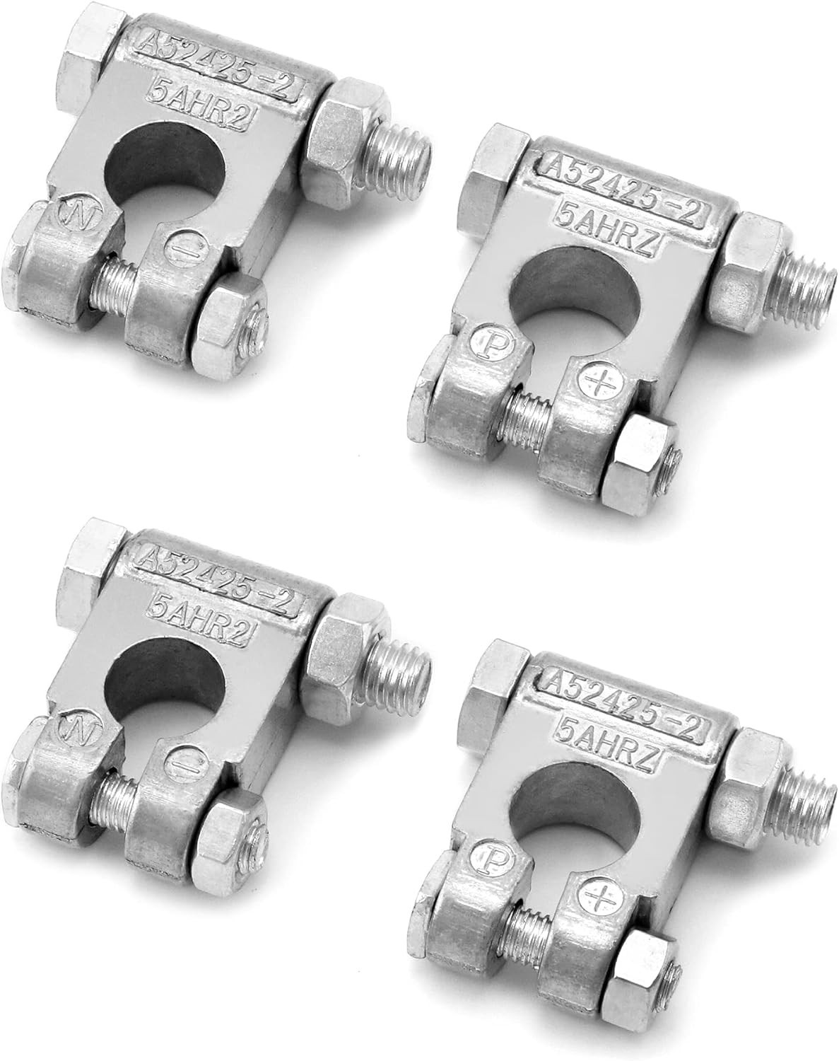 Military Spec Battery Terminals 2 Pairs Negative and Positive Top Post Batte
