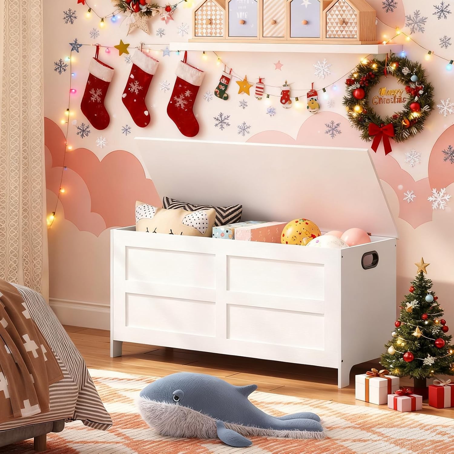 Storage Chest 39.4” Toy Chest Entryway Storage Trunk Storage Bench