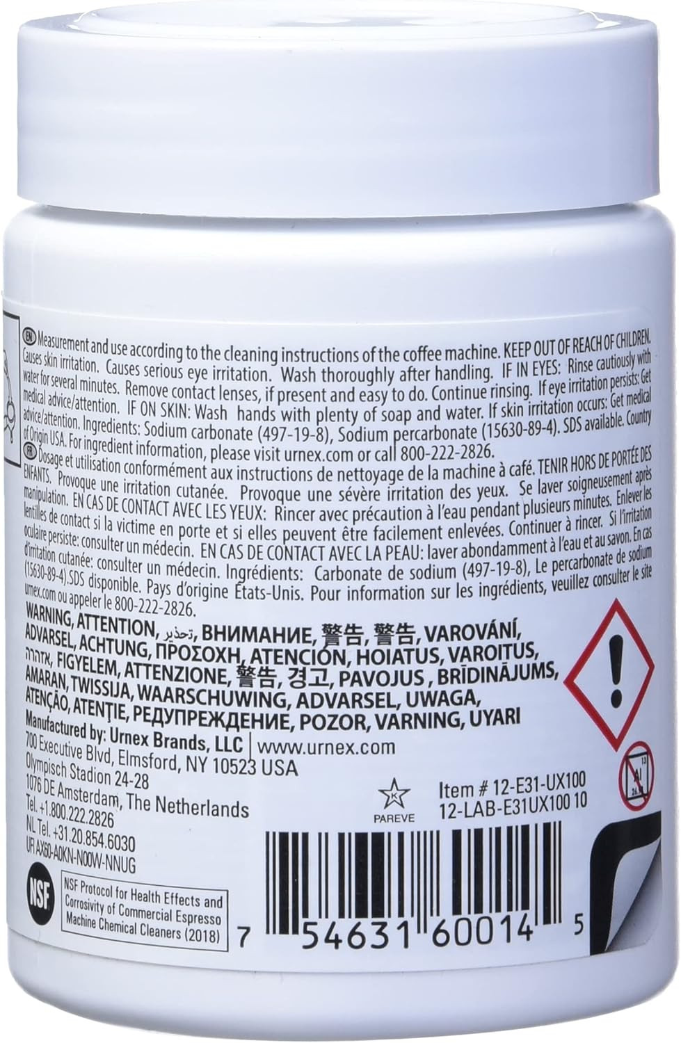Cafiza Professional Espresso Machine Cleaning Tablets, 100 Count