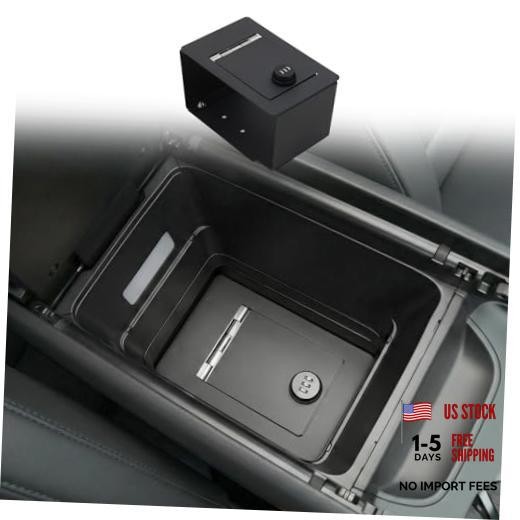 Center Console Safe Compatible with 2024-2026 Hyundai Santa Fe Carbon Steel
