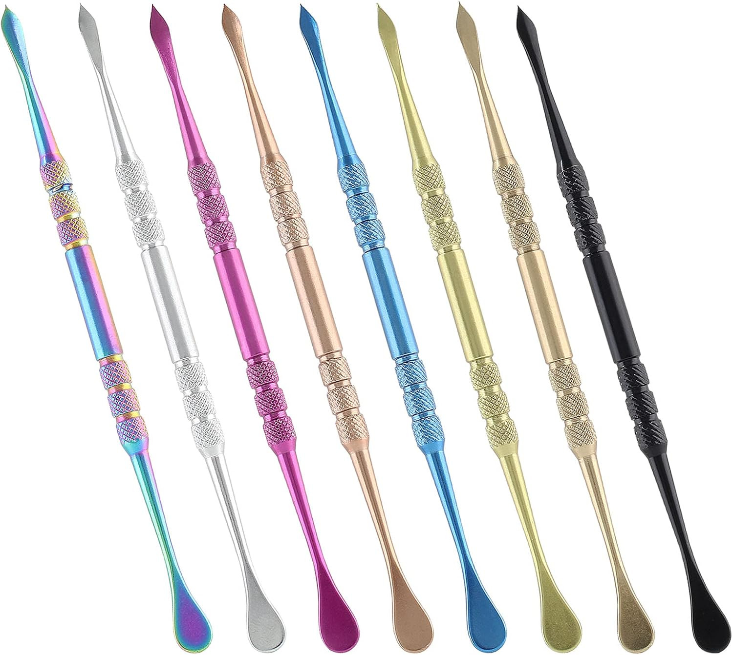 8PCS Wax Carving Tool, 8 Colors | Stainless Steel, Double-Headed, 4.6" Length, S