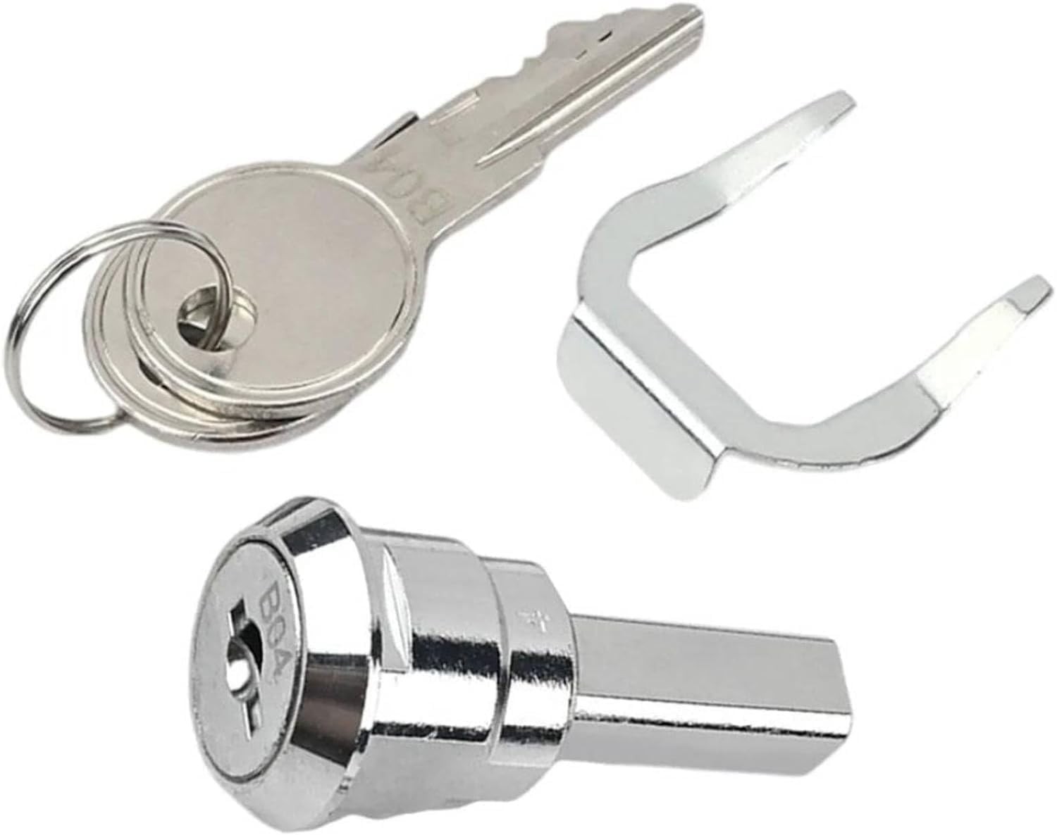 A Set Silver Universal Stainless Toolbox Lock, Iron Cabinet Insert Linkage Dr...