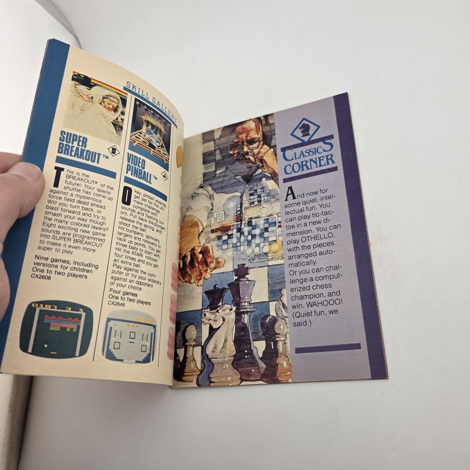 Original Vintage 1981 ATARI 2600 45 Video GAME PROGRAM CARTRIDGE CATALOG