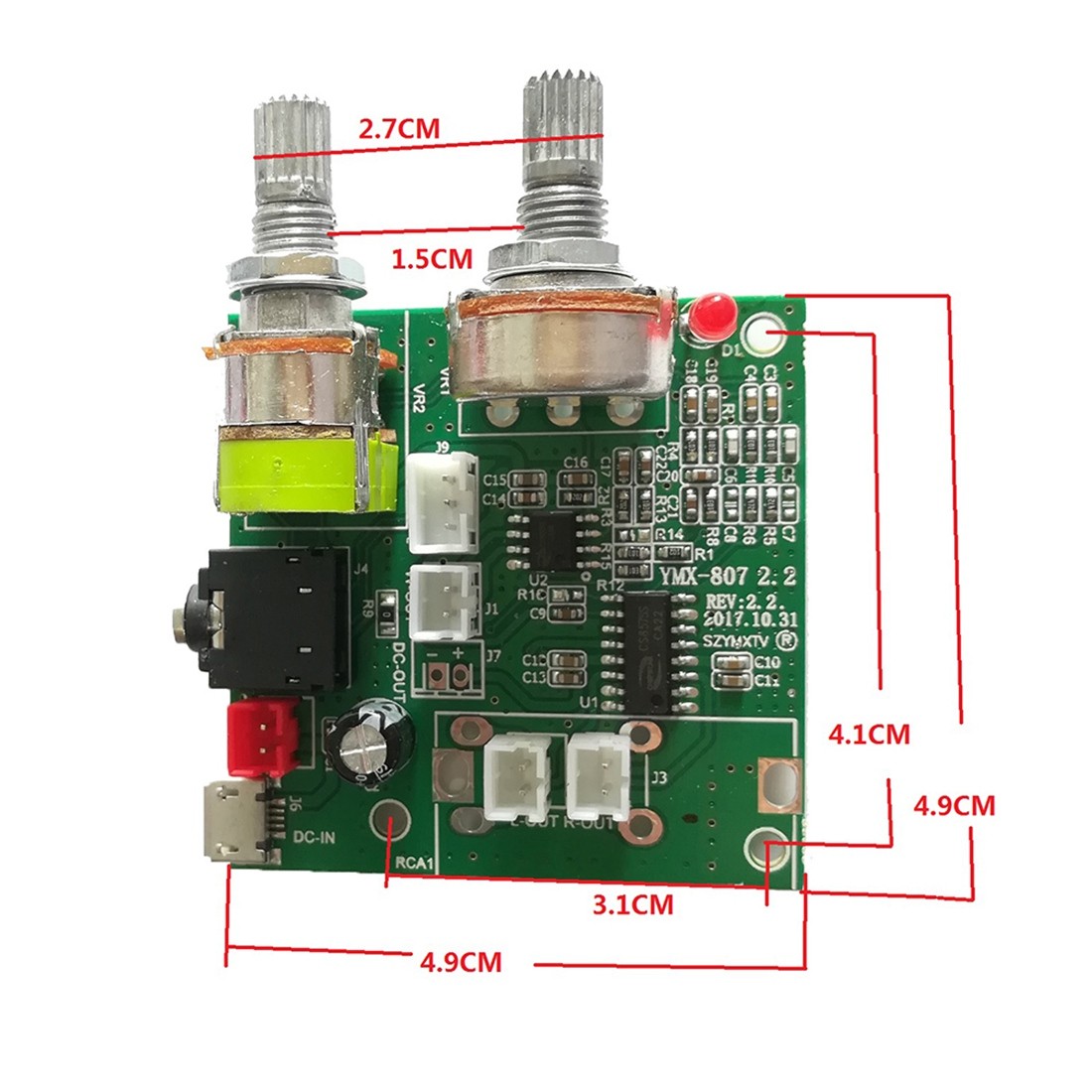 2.1 Amplifier Board Multi Function Amplifier Board 5V20W Audio Amplifier S8U7