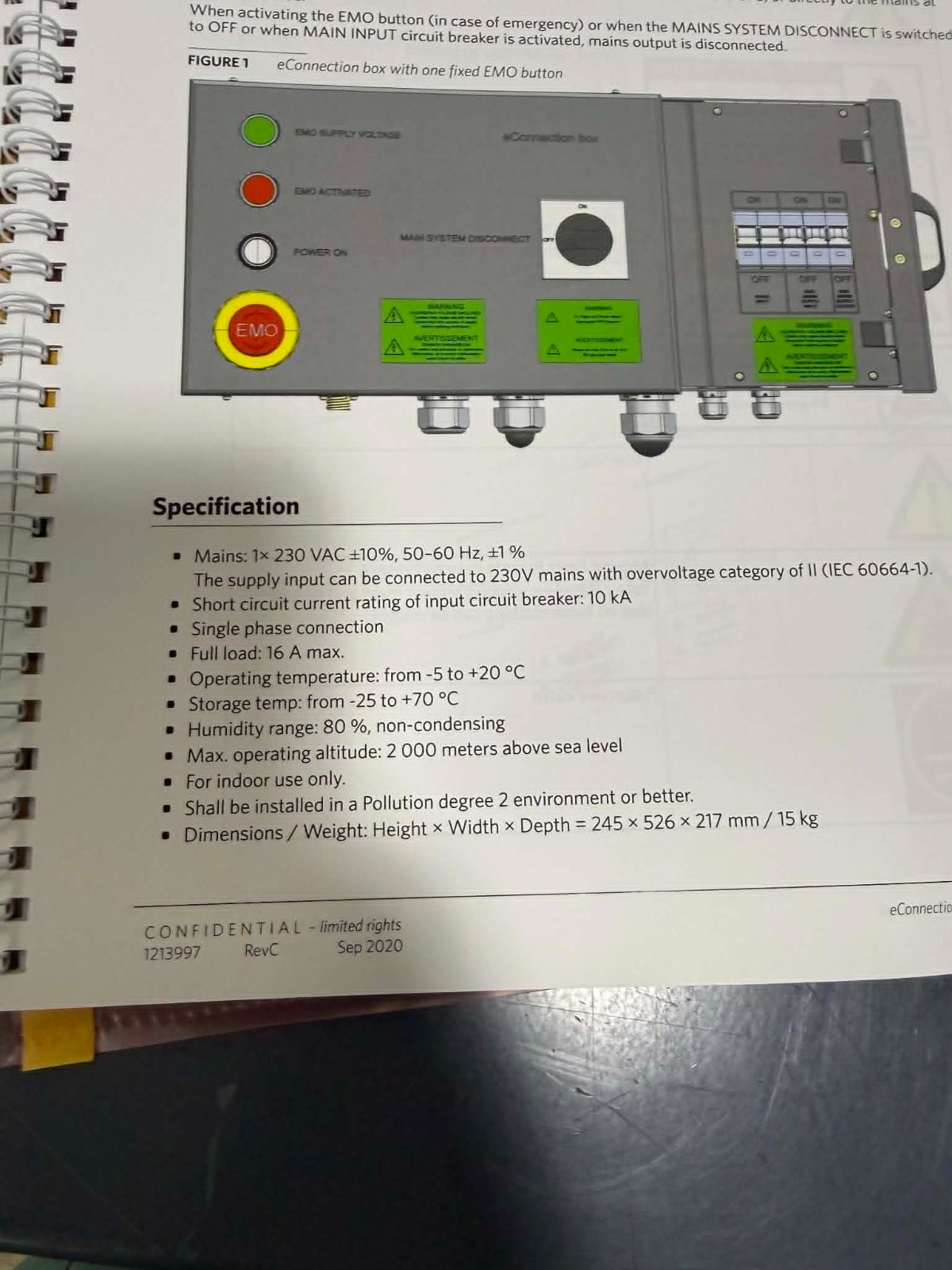Thermo Fisher eConnection Panel Electrical Box for Apreo Helios SEM Microscopes