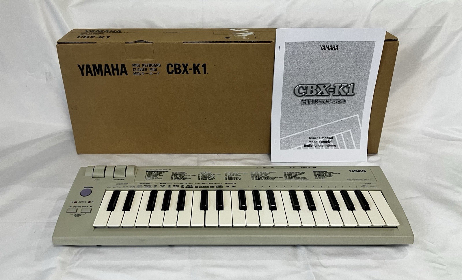 Yamaha CBX-K1 MIDI Keyboard Controller w/ Box English Manual Tested Japan
