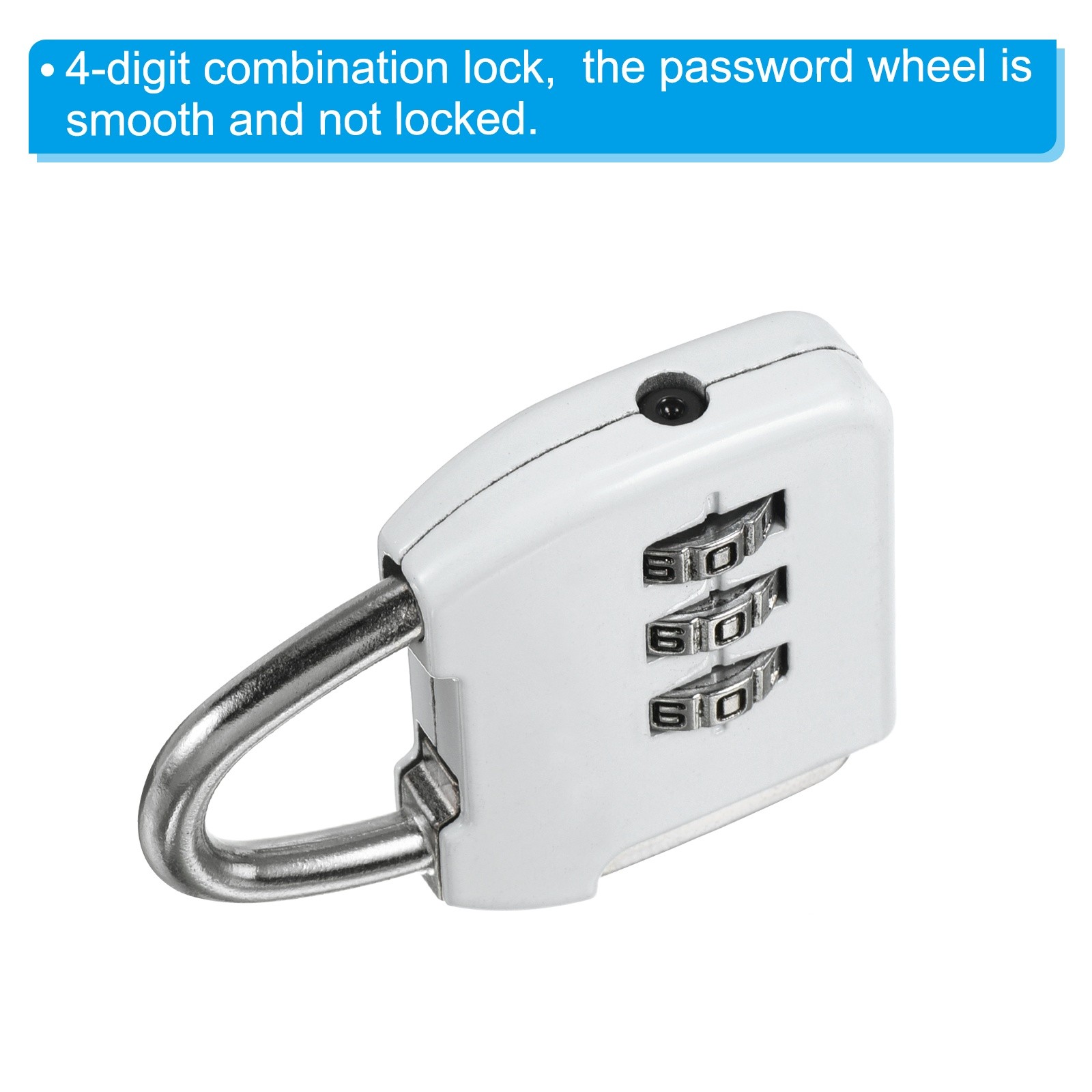1Set 3Digit Combination Padlock Steel Security Cable 6.6ft Lock Clear