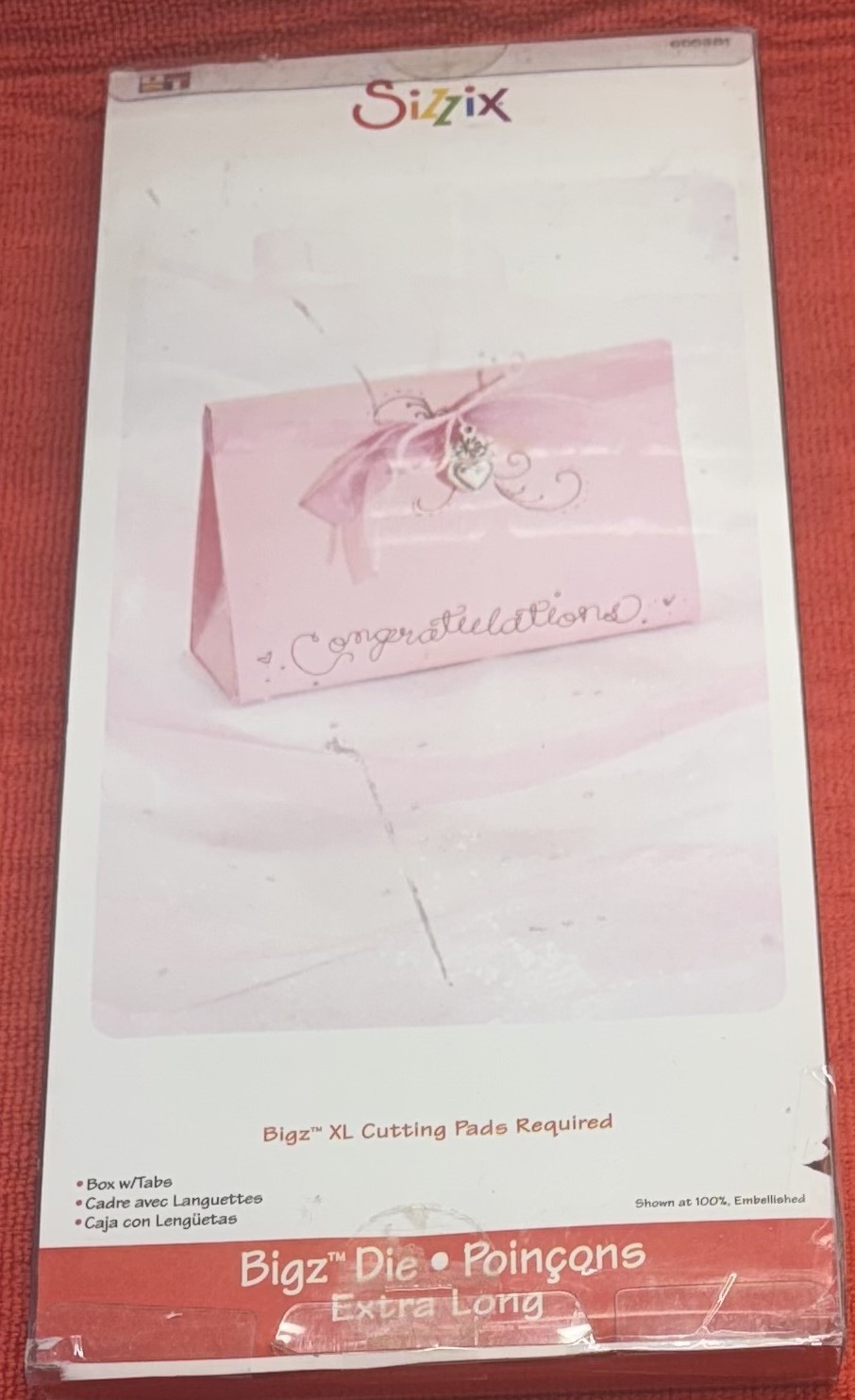Retired Sizzix 655381 Bigz XL - Party, Baby Shower, Wedding - Treat Box - NEW