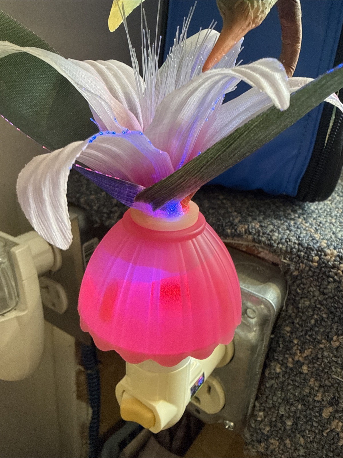 Hummingbird And Flower Plug In Nightlight