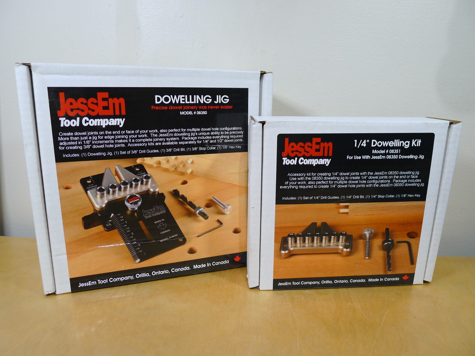 Jessem Dowelling Jig 3/8" 08350, AND 1/4" Kit 08351
