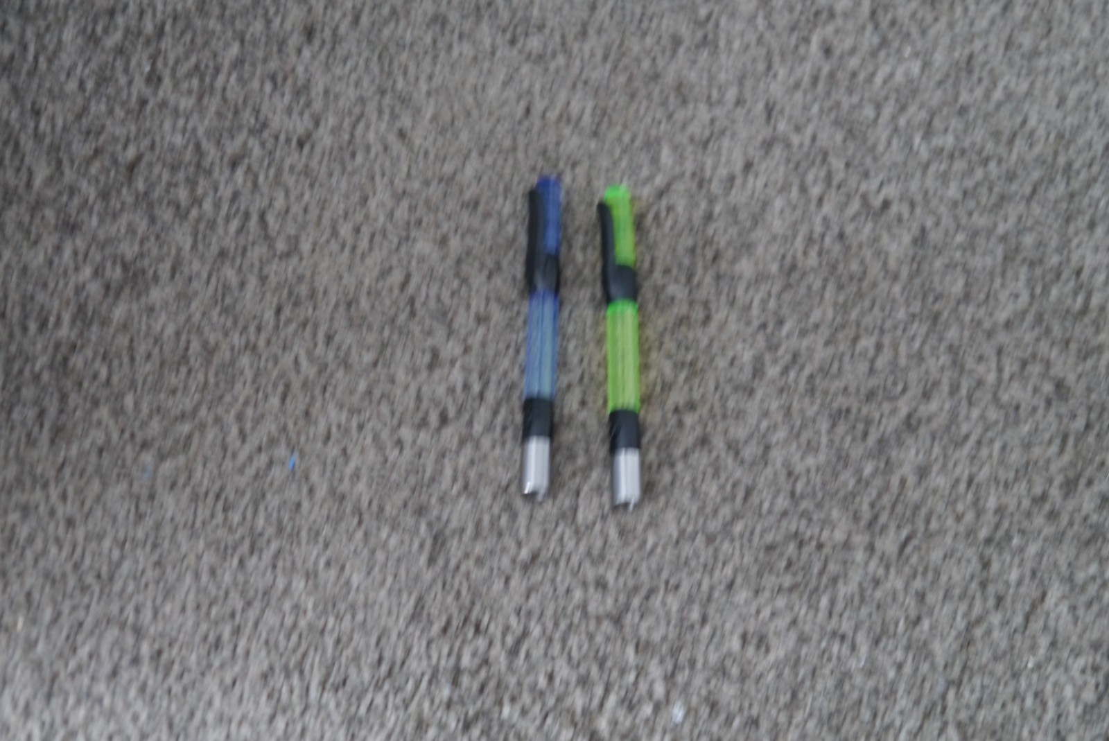 KORDA STOWS MK2 BLUE AND GREEN X2 USED CARP COARSE FISHING TACKLE GEAR SETUP