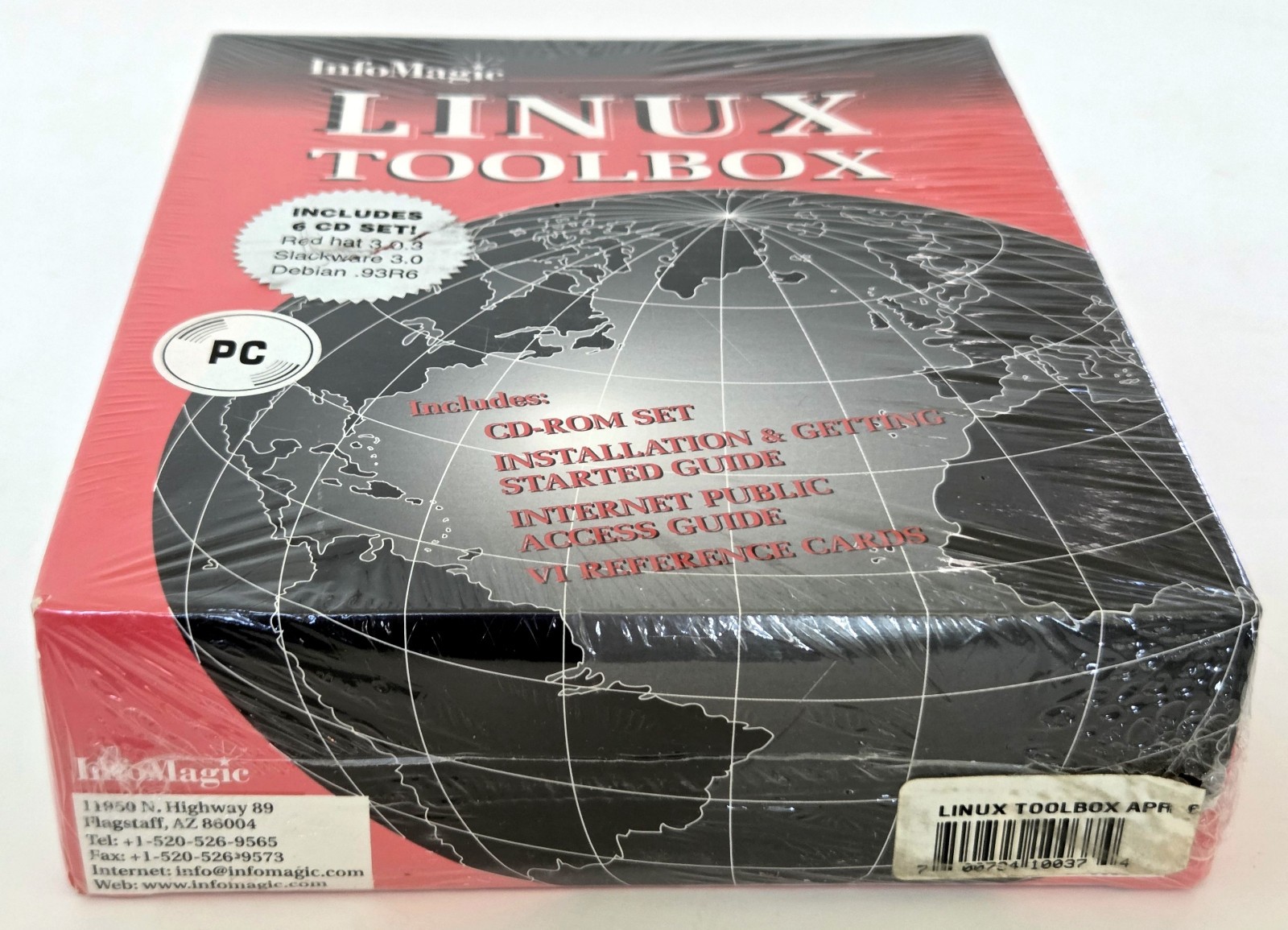 INFOMAGIC Linux Toolbox, Big Box 6 CD Set, NEW w/ Shrink Wrap, April 1996, RARE