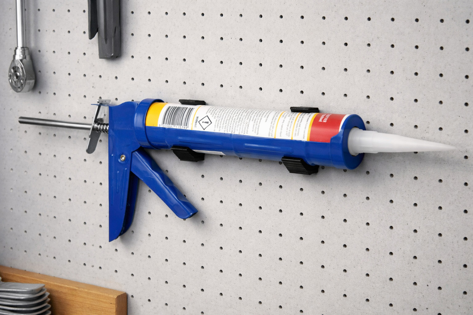 Caulk Gun & Silicone Tube Holder | Wall-Mounted Workshop Organiser