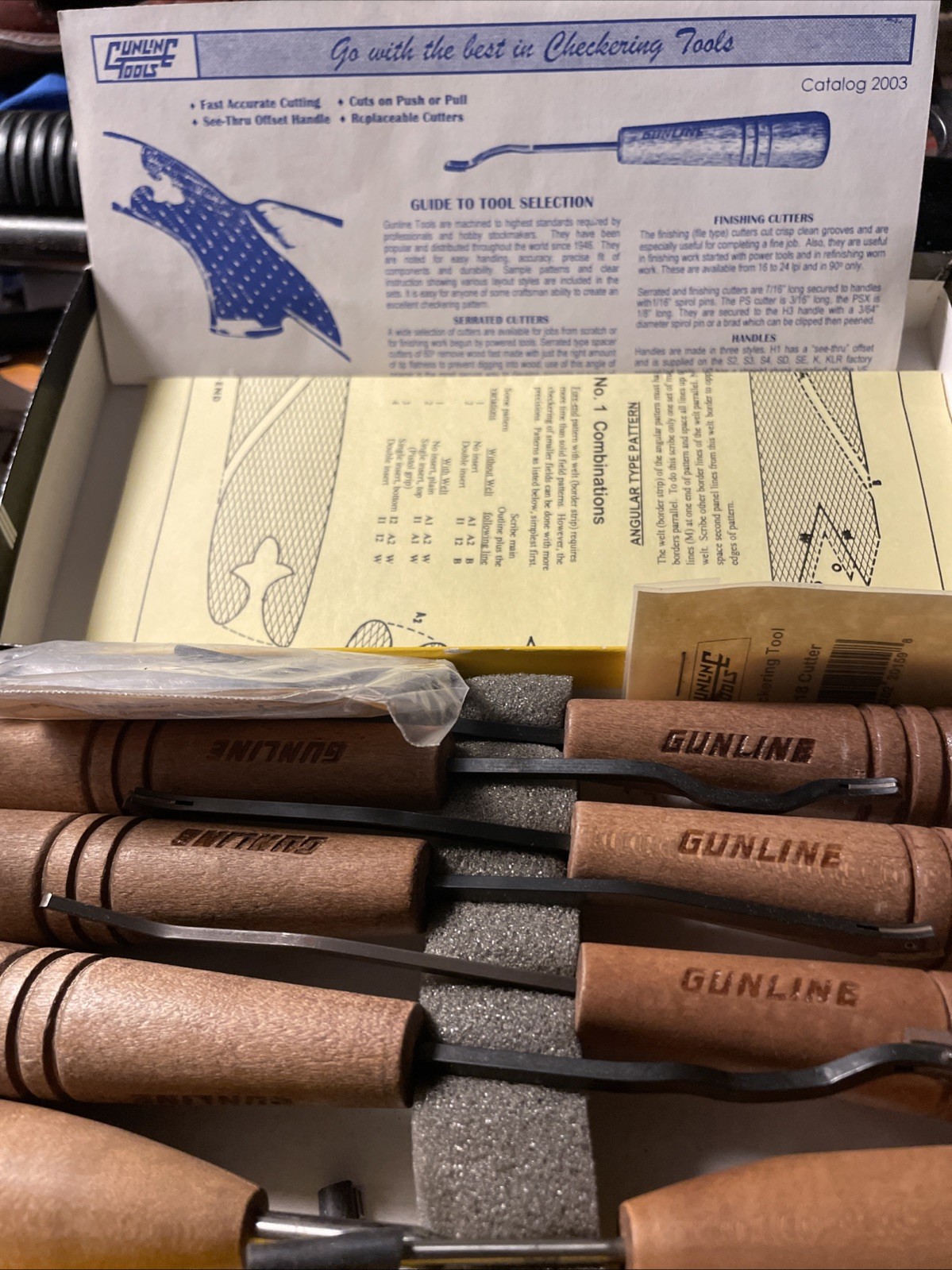 gunline checkering tools
