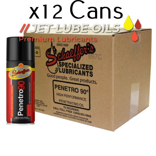 12 Schaeffer's Penetro 90 Penetrating Oil 12 - 13oz Cans