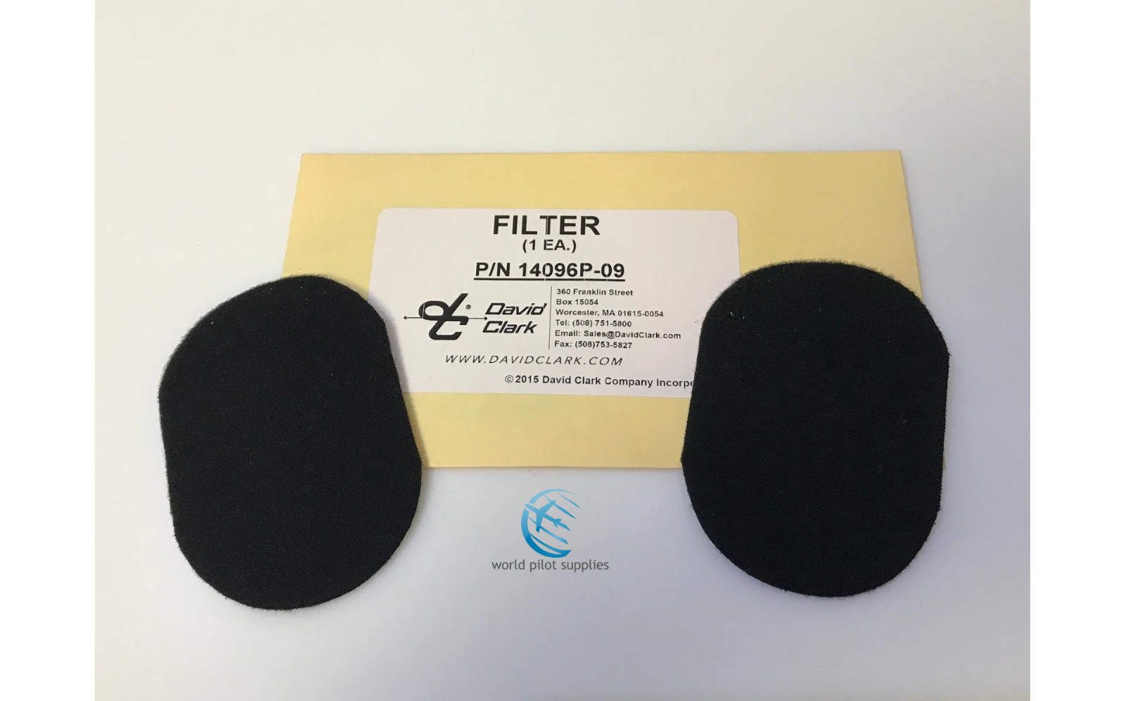 ORIGINAL DAVID CLARK DOME FILTERS for VARIOUS HEADSETS 1 pair p/n 14096P-09