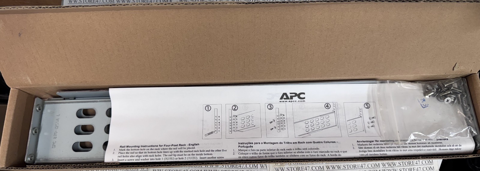 APC RACK RAIL ASSEMBLY KIT RIGHT/LEFT ASM OM-756D REV7
