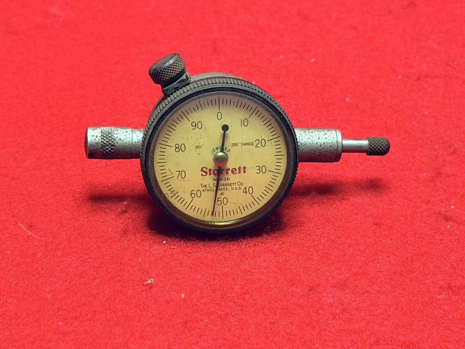 Starrett 81-241 Dial Indicator, .001"-.250” Range