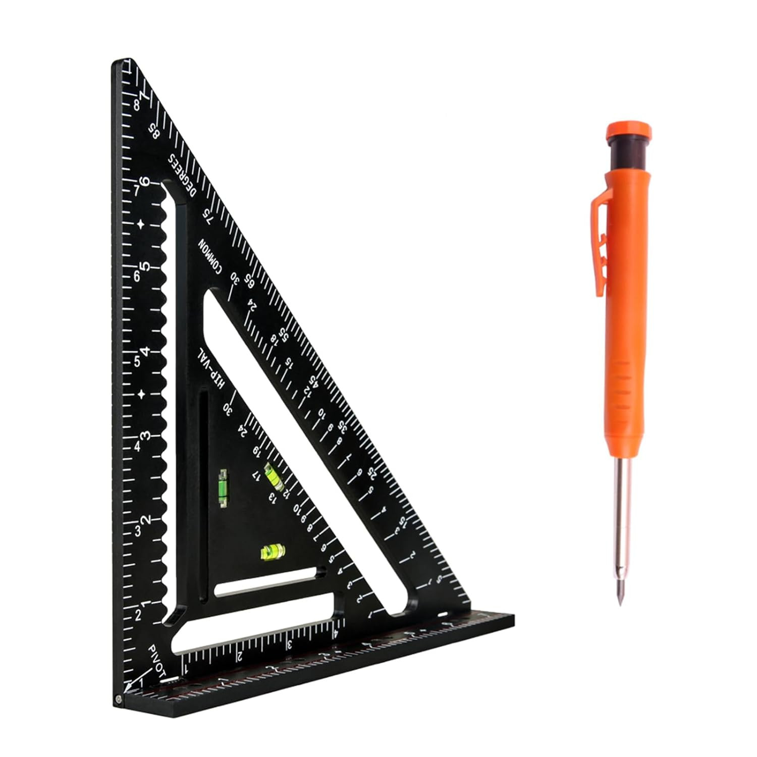 Foldable Carpenter Square 7 Inch Angle T-Ruler Multi-Purpose Carpenter Tools, Ra