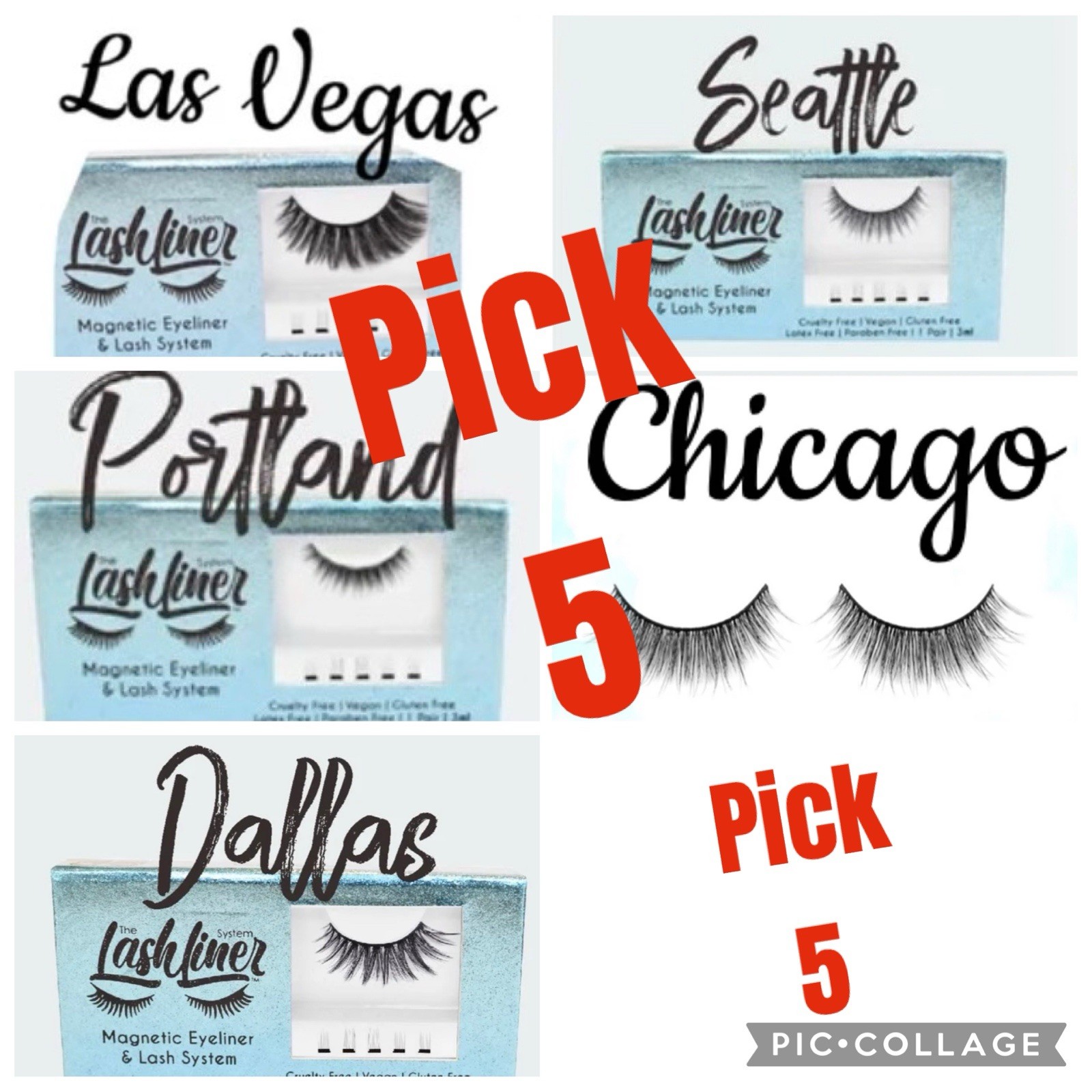 NEW magnetic lashes Lash liner by sister company Tori Belle 5 for $10 firm