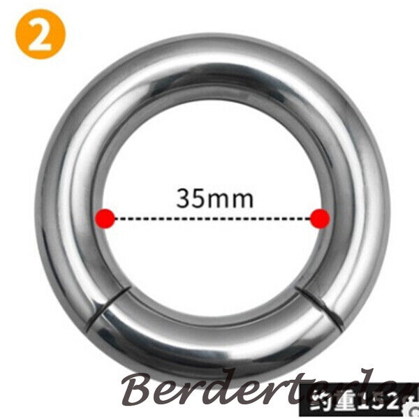 Magnetic Ball Stretcher Scrotum Penis Rings Weight Heavy Duty Stainless Steel