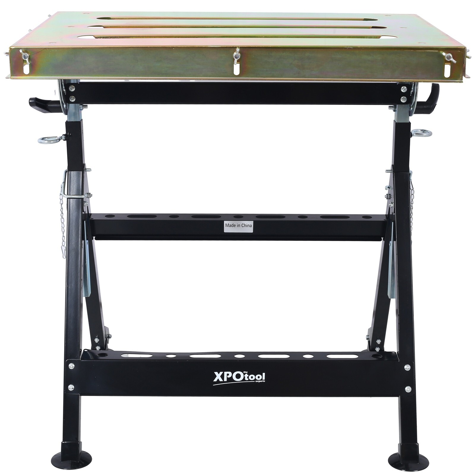 Adjustable Welding Table 30" x 20", 400lbs Load Steel Folding Welding Workbench