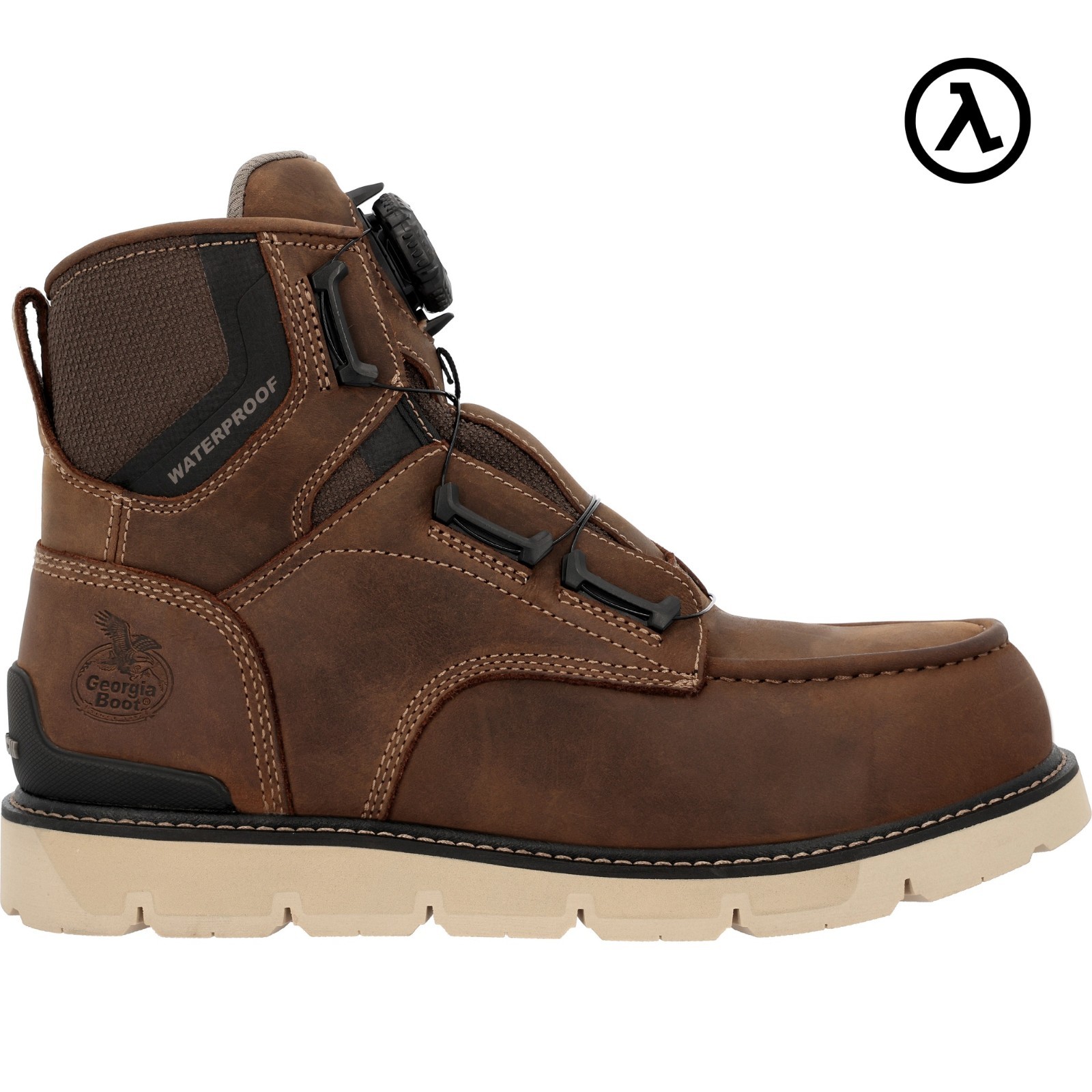 GEORGIA BOOT MEN'S CARBON FLEX WEDGE BOA MOC-TOE CARBON TOE BOOTS GB00729 - NEW