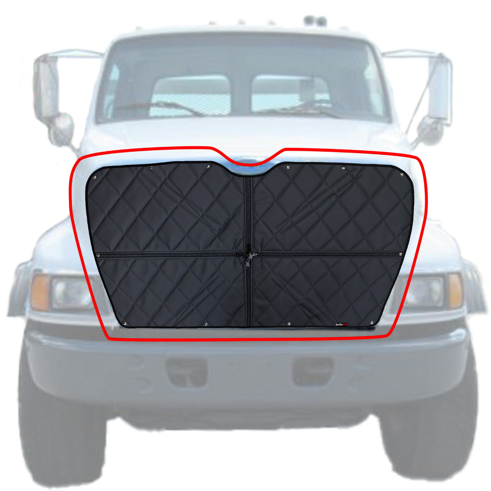 Premium Quilted 2 Zip Winter Front for Ford Louisville L -Line 1995-1998 (2119)