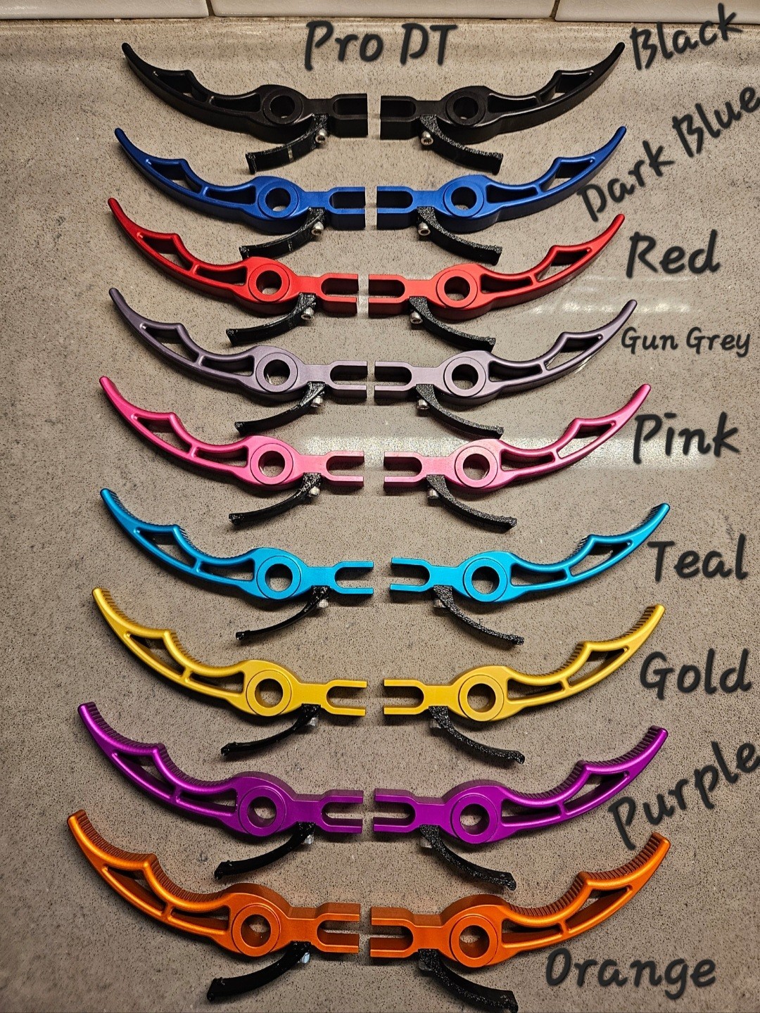 Billet Aluminum Seadoo IBR Throttle & Brake/Reverse Levers Upgrade Trigger Set