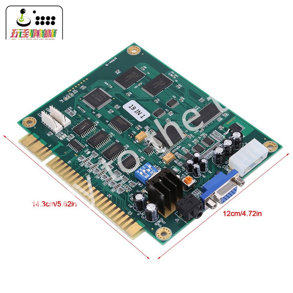 19 in 1 Horizontal Multicade Arcade Multigame Board FOR JAMMA Video Game PCB