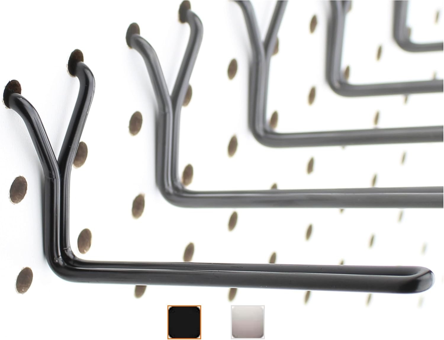 Multipurpose Pegboard Hooks 4" L - 50 Pack