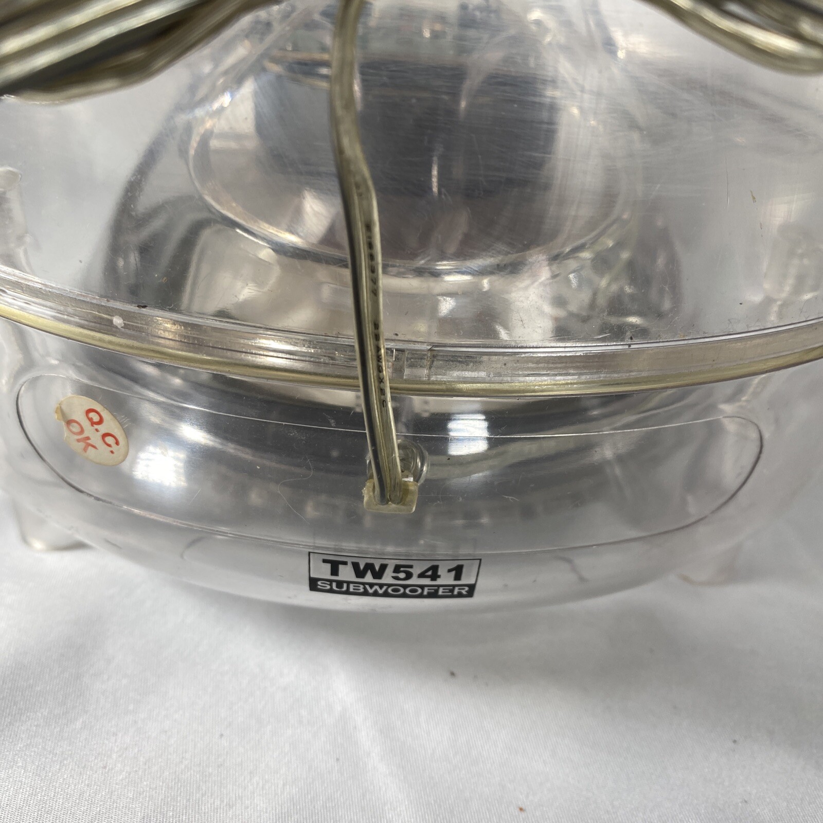 Logisys Clear Acrylic Computer Subwoofer ￼