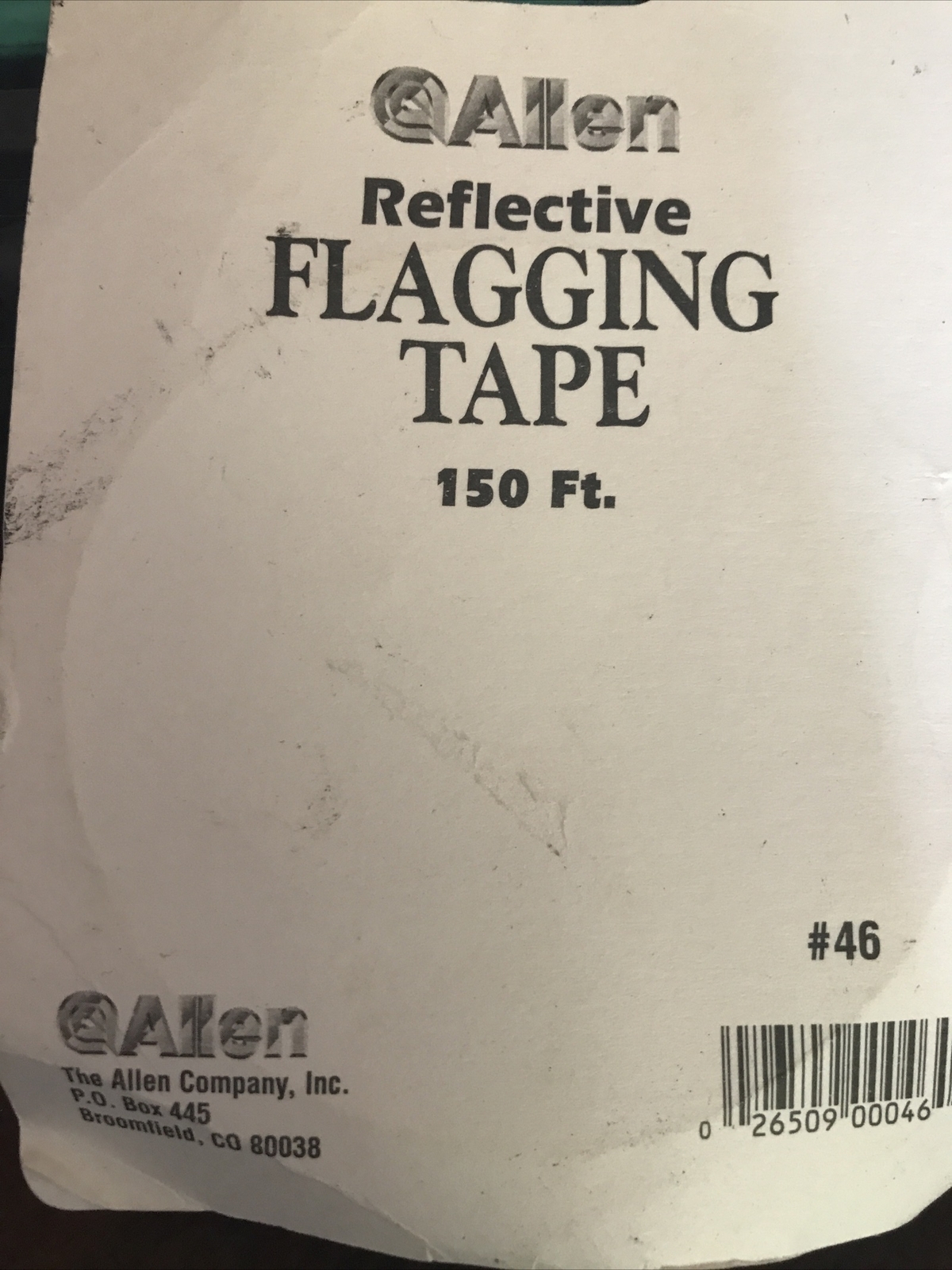 Allen Reflective Flagging Tape 150 Ft. Nightime Reflective Finish Daytime High
