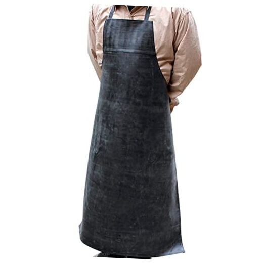 Waterproof Apron Rubber,42" Adjustable Extra Long Industrial Work Apron for