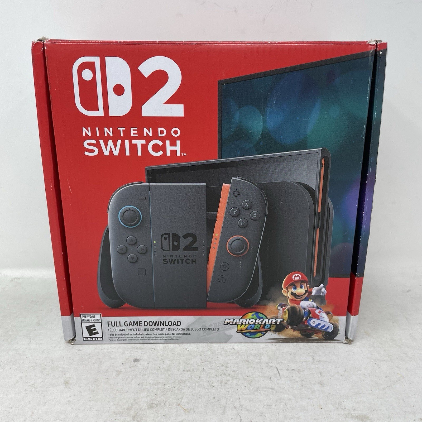 Nintendo Switch 2 Mario Kart Bundle Empty Box ONLY!! No Game Or Console