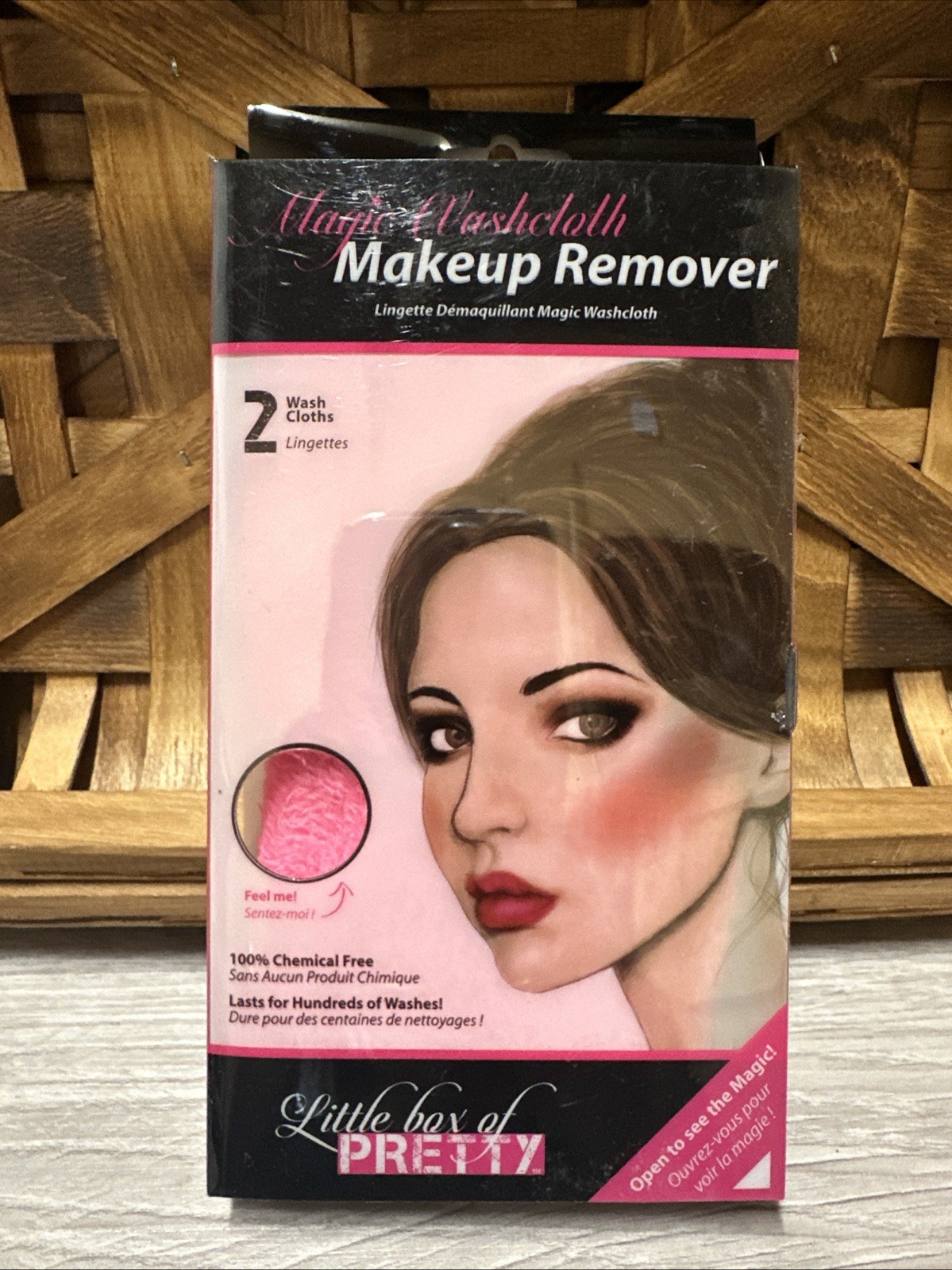 get pretty magic washcloth makeup remover PACK OF 2 WASHCLOTHS