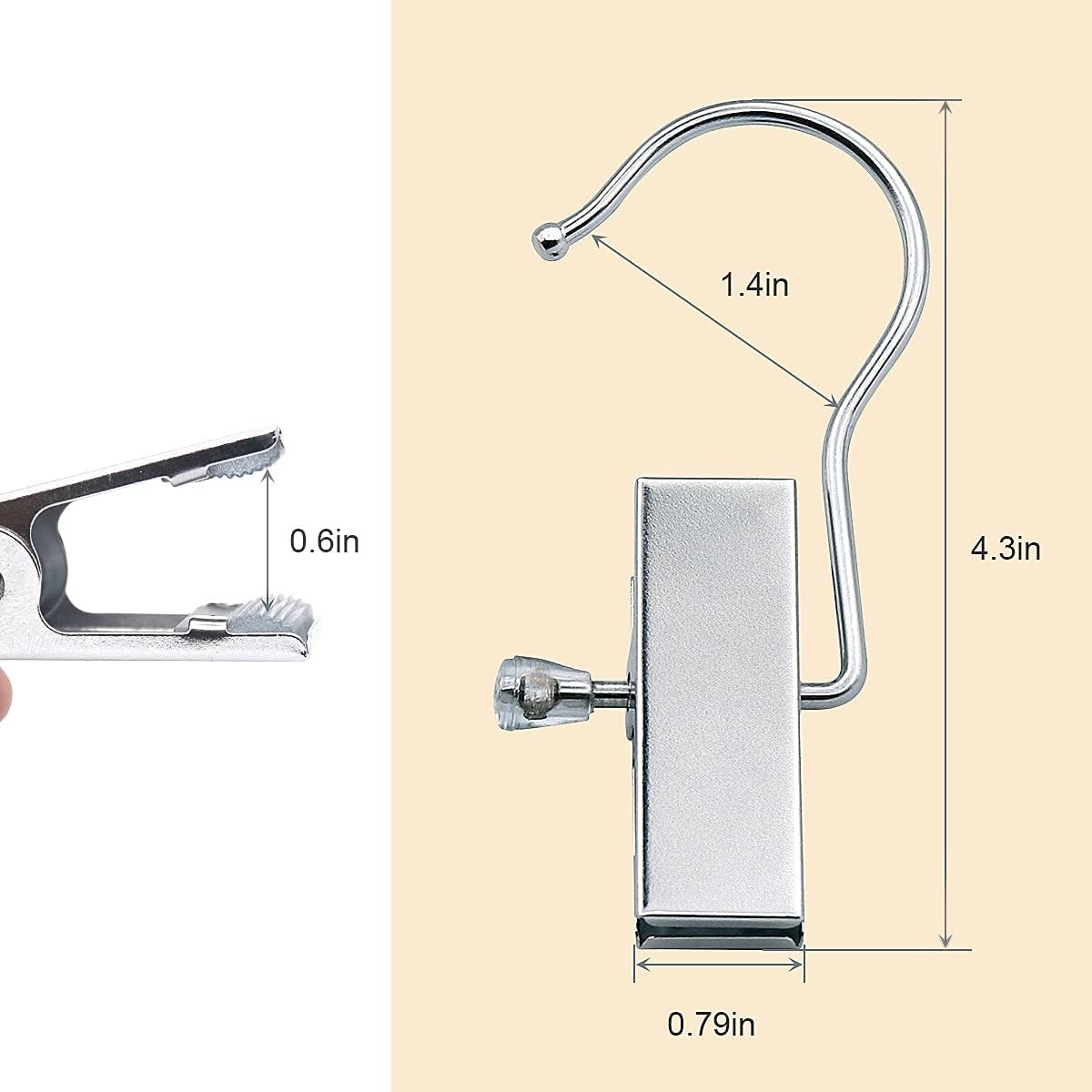 Boot Hanger Clips Hooks 8 Pack Laundry Hook Hanging Clothes Pins Portable