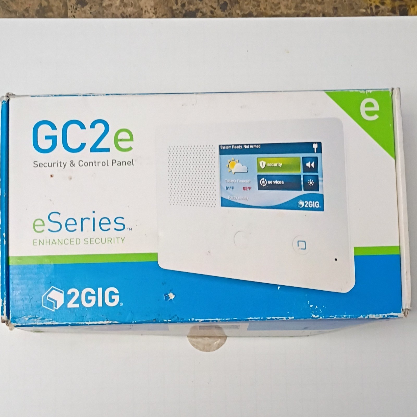 2GIG GC2e Security & Control Panel Touch Screen Z-Wave Plus Wireless 2-Way Voice