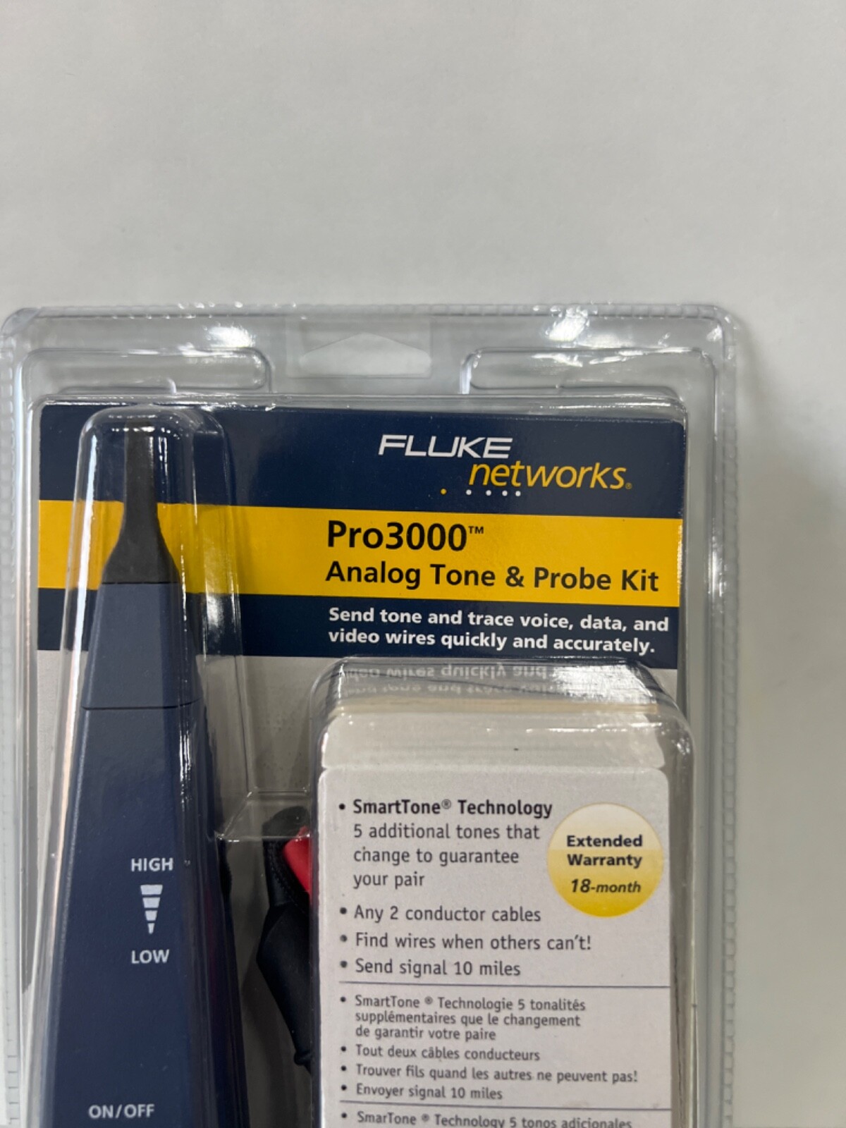 NEW Fluke Networks Pro3000™ Tone Generator And Probe Kit (sealed)