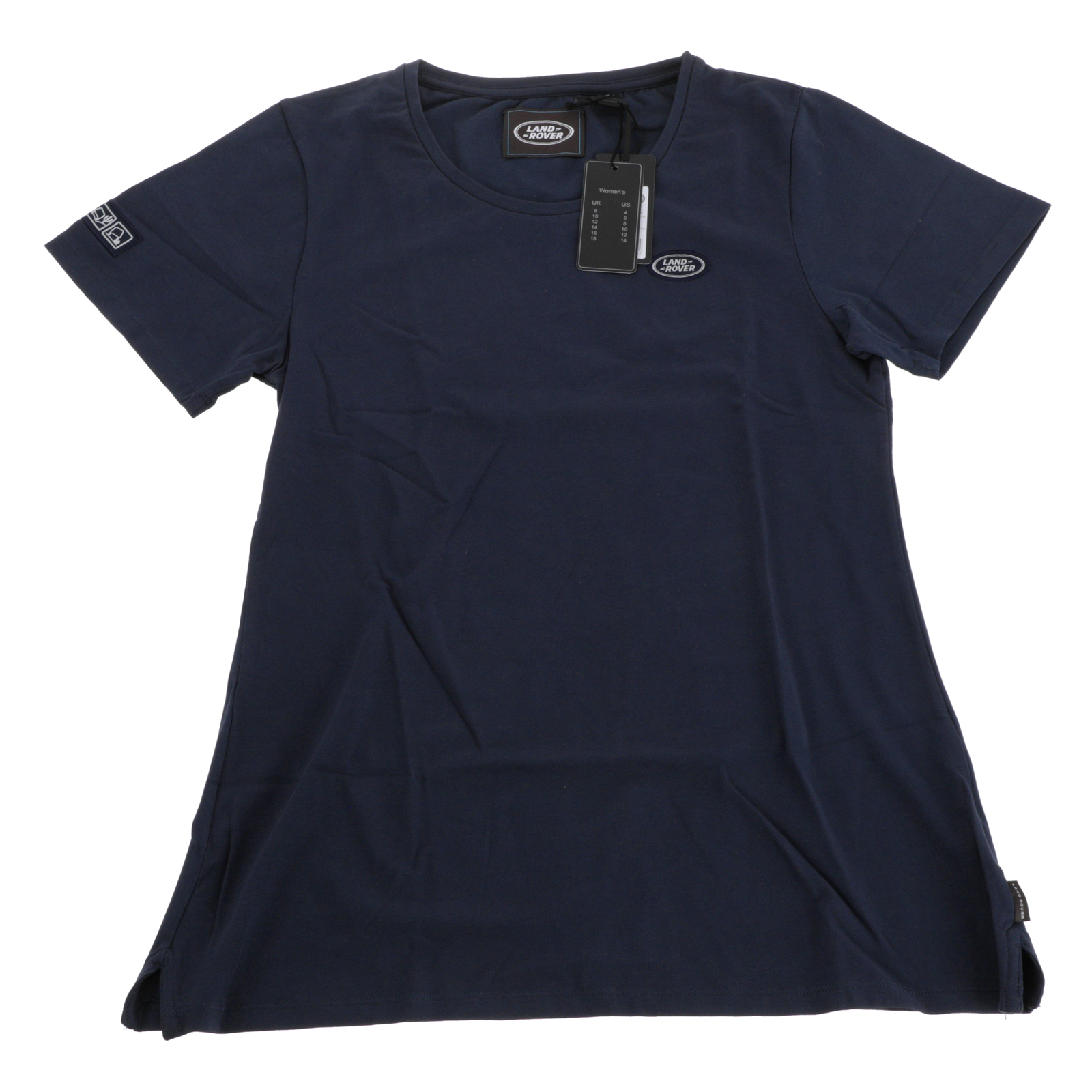 Genuine Land-Rover Land Rover Women's Oval Badge Navy T-Shirt Size 18 LBTW135NVN