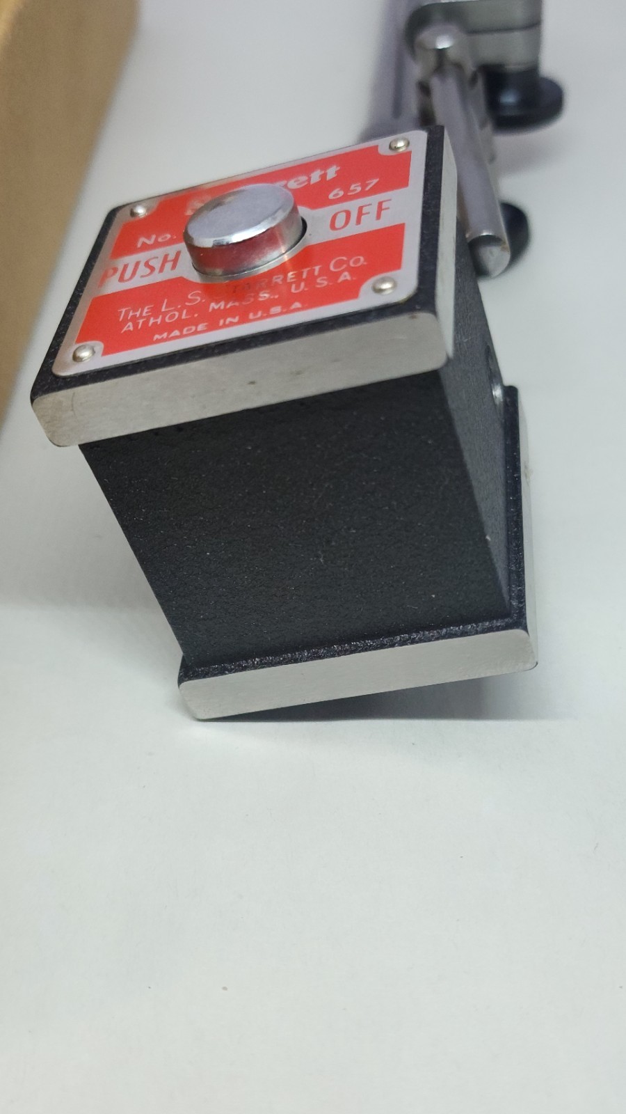 Starrett 657AA Magnetic Base Indicator Holder, Magnetic Base, Indicator Holder