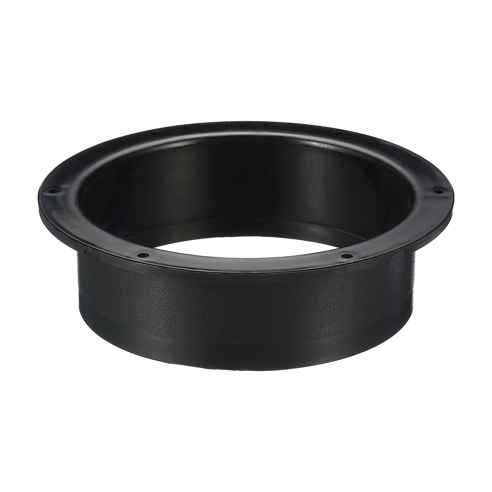 6" Duct Connector Flange ABS Ducting Airflow Tube Vent Connector Black