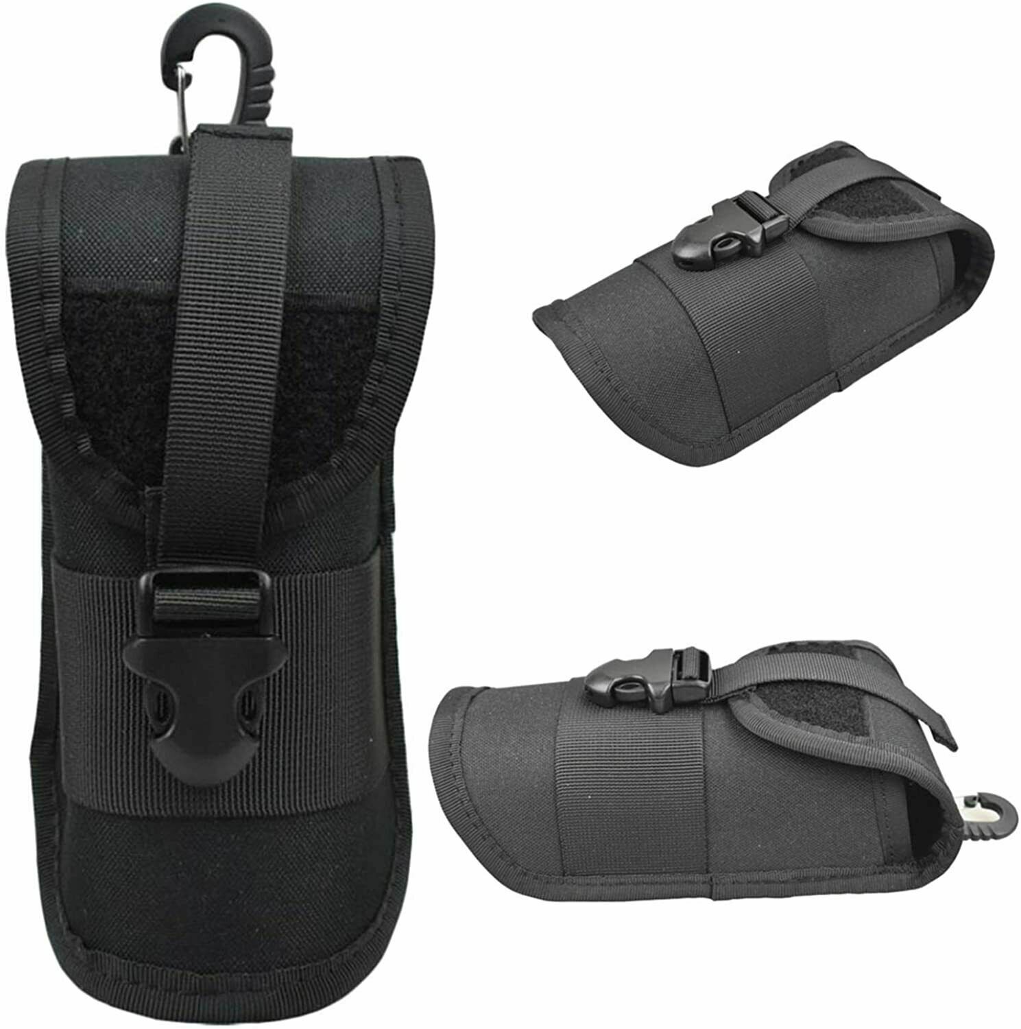 Tactical MOLLE Eyeglasses Case with Buckle Hard Shell Sunglasses Storage Box