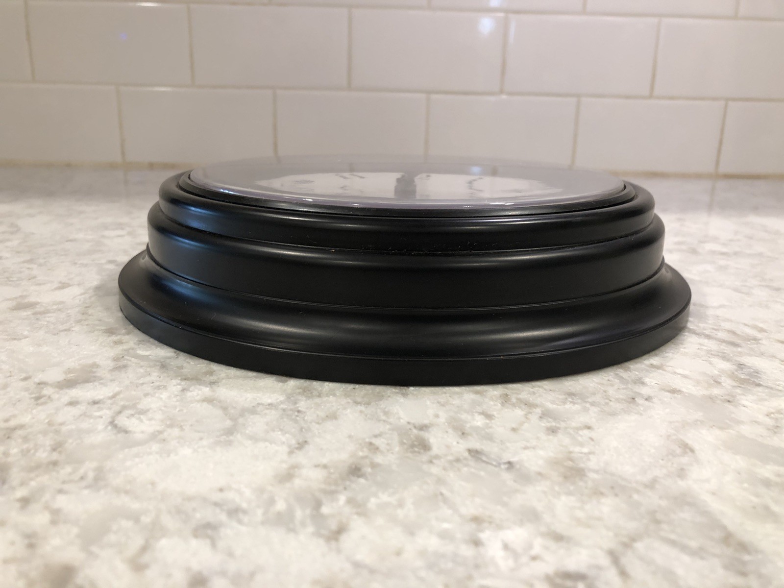 Vintage Ingraham black Round Wall Clock